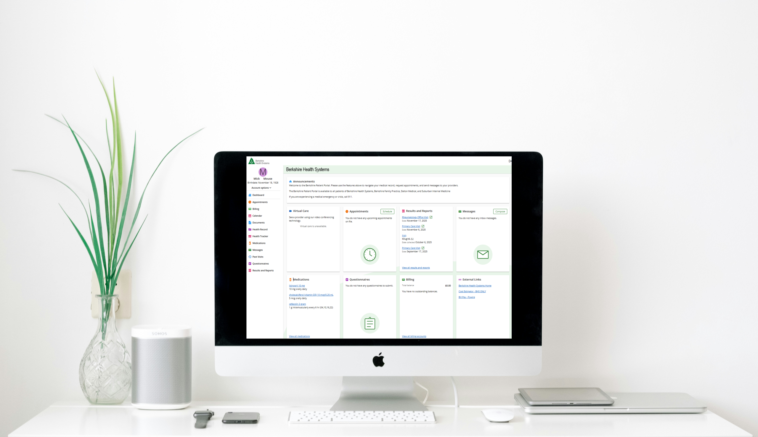 Welcome to the Berkshire Patient Portal