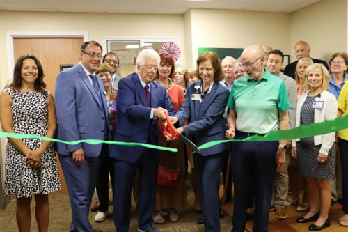 A photograph showing Berkshire Health Systems Dedicating the new Fairview Hospital Laboratory to Gene Dellea