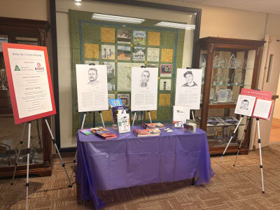A photograph of the Into Light exhibit at Fairview Hospital. A photograph of the Into Light exhibit at Fairview Hospital.